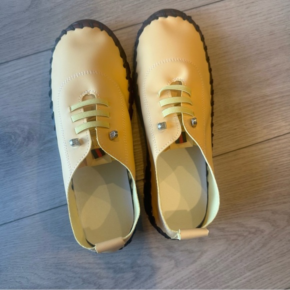 Socofy Style Yellow Comfort Slip-On Shoes • Size 38 (Fits 7.5–8) - Picture 2 of 9